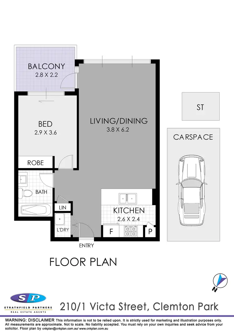 Floorplan of Homely apartment listing, 210/1 Victa Street, Campsie NSW 2194