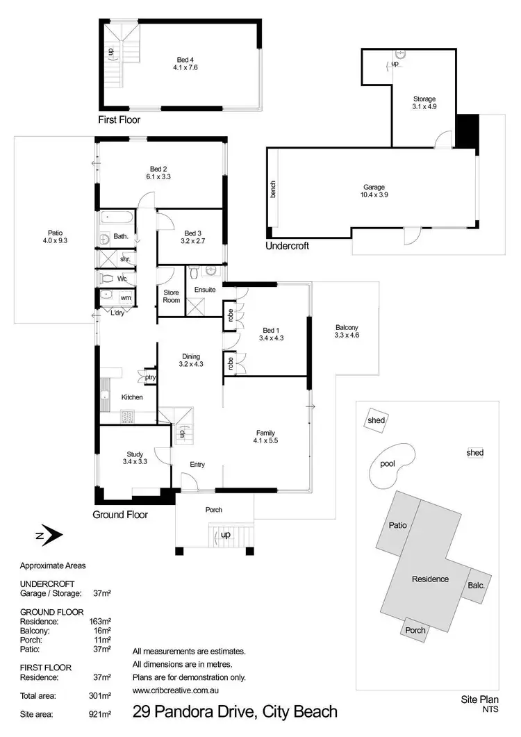 Floorplan of Homely house listing, 29 Pandora Drive, City Beach WA 6015