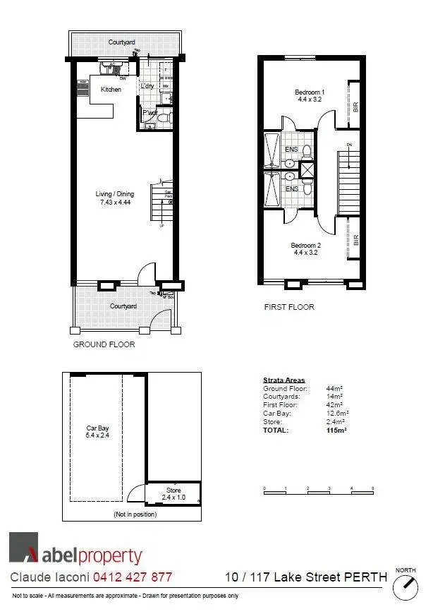 Floorplan of Homely house listing, 10/117 Lake Street, Perth WA 6000