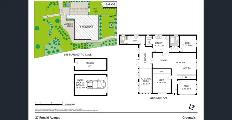 Floorplan of Homely house listing, 27 Ronald Avenue, Greenwich NSW 2065