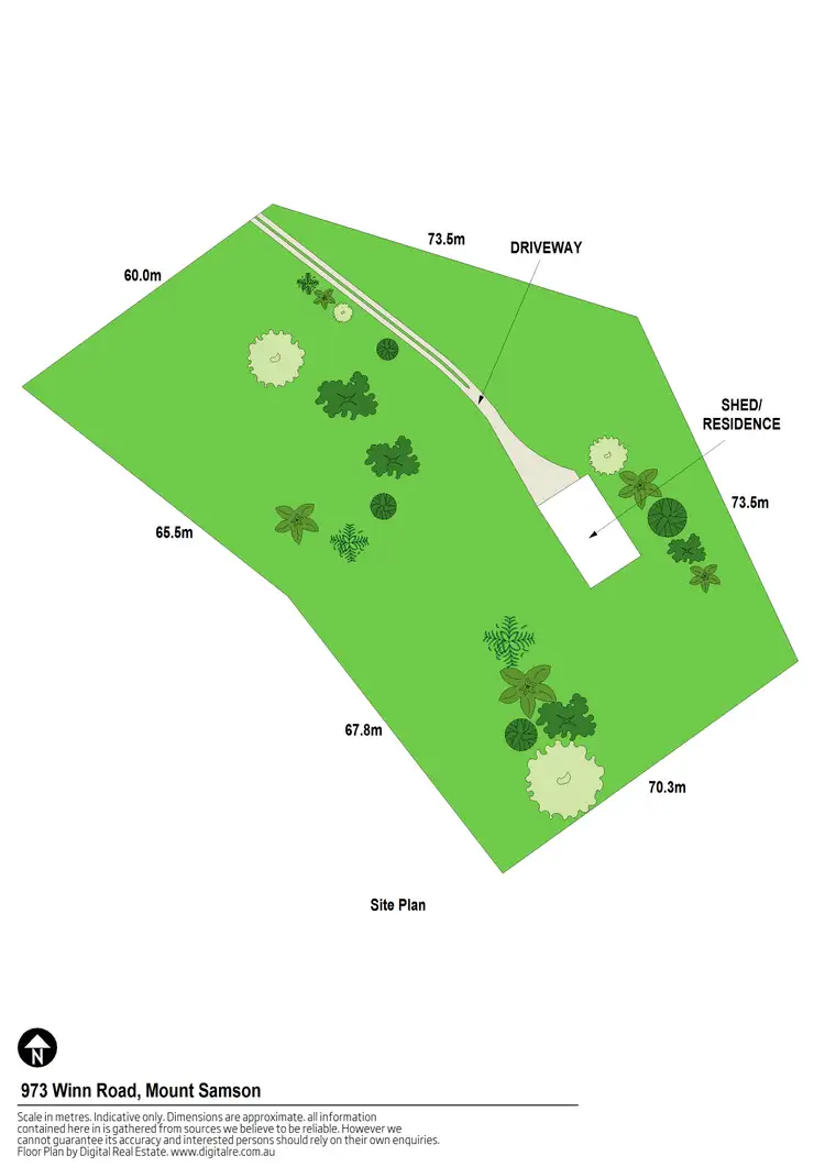 Floorplan of Homely land listing, 973 Winn Road, Mount Samson QLD 4520