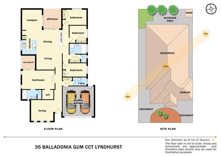 Floorplan of Homely house listing, 35 Balladonia Gum Circuit, Lyndhurst VIC 3975
