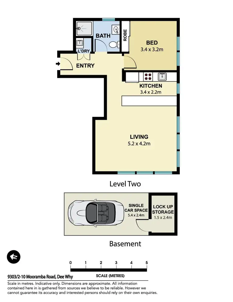 Floorplan of Homely unit listing, 9303/2-10 Mooramba Road, Dee Why NSW 2099
