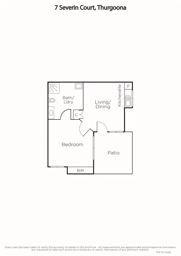 Floorplan of Homely unit listing, 22/7 Severin Court, Thurgoona NSW 2640