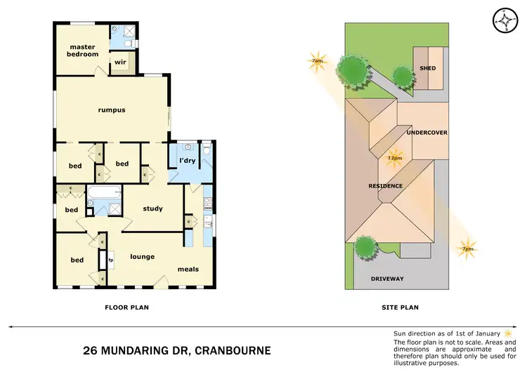 Floorplan of Homely house listing, 26 Mundaring Drive, Cranbourne VIC 3977