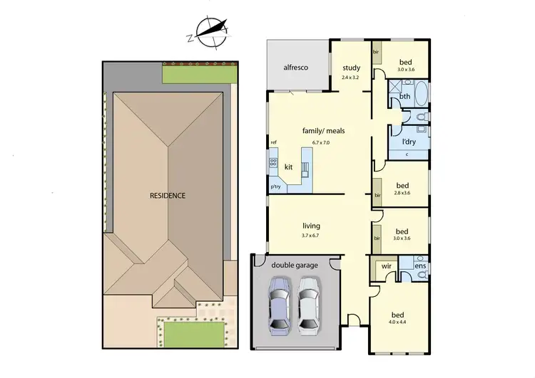 Floorplan of Homely house listing, 22 Rock Daisy Drive, Cranbourne West VIC 3977
