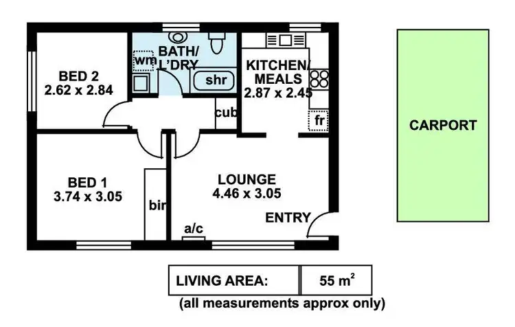 Floorplan of Homely unit listing, 7/24 Rosetta Street, Collinswood SA 5081