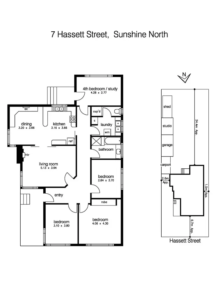 Floorplan of Homely house listing, 7 Hassett Street, Sunshine North VIC 3020