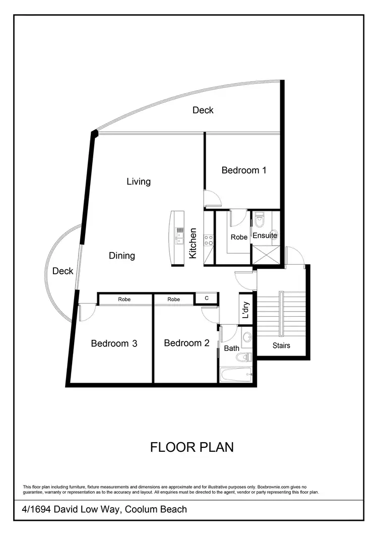 Floorplan of Homely unit listing, 4/1694 David Low Way, Coolum Beach QLD 4573
