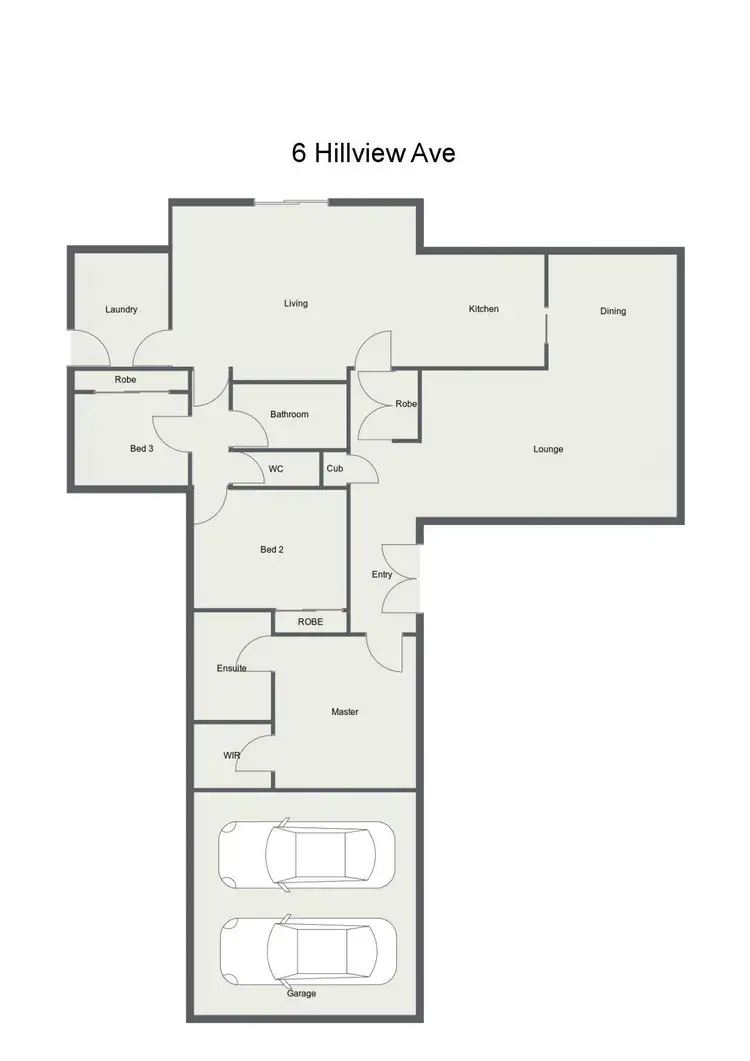 Floorplan of Homely house listing, 6 Hillview Avenue, Moama NSW 2731