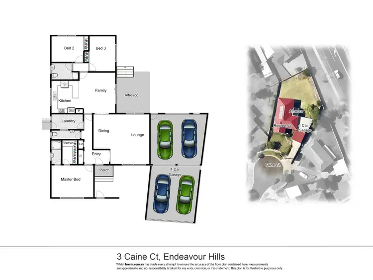 Floorplan of Homely house listing, 3 Caine Court, Endeavour Hills VIC 3802