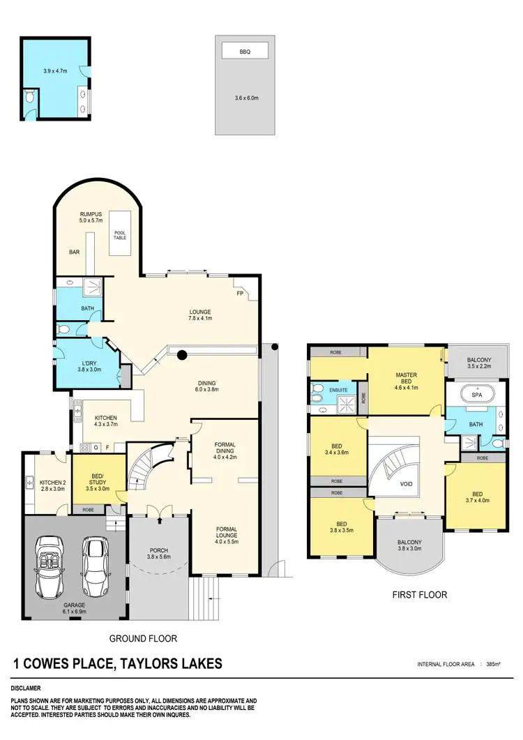 Floorplan of Homely house listing, 1 Cowes Place, Taylors Lakes VIC 3038