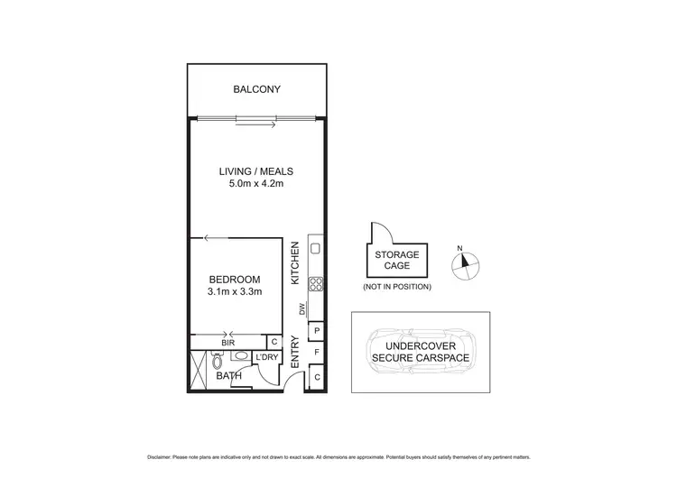Floorplan of Homely apartment listing, 502/255 Racecourse Road, Kensington VIC 3031