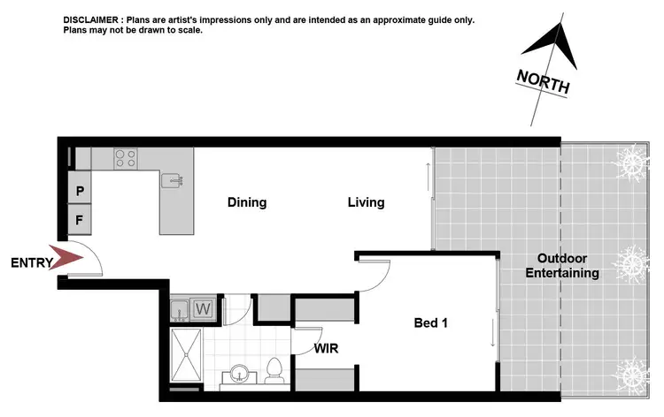 Floorplan of Homely apartment listing, 74/18 Austin Street, Griffith ACT 2603
