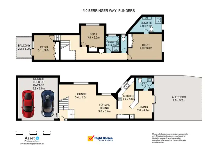 Floorplan of Homely unit listing, 1/10 Berringer Way, Flinders NSW 2529