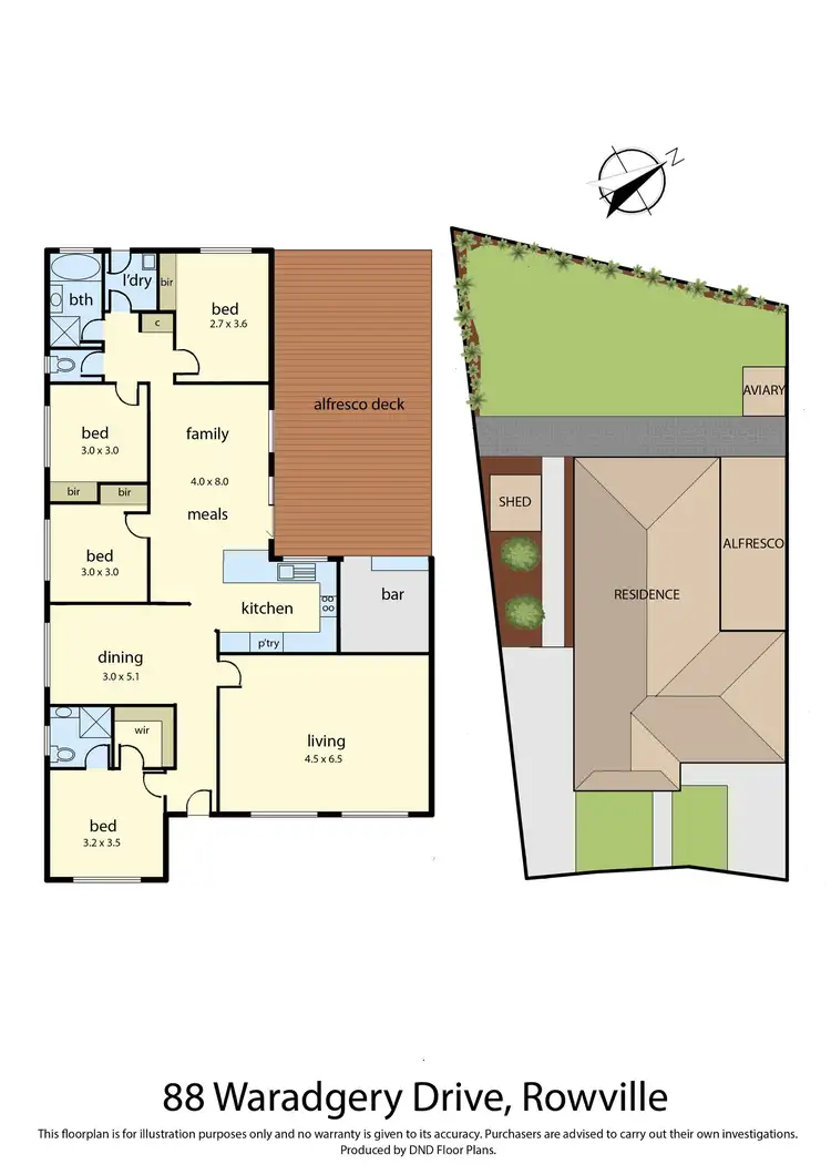Floorplan of Homely house listing, 88 Waradgery Drive, Rowville VIC 3178