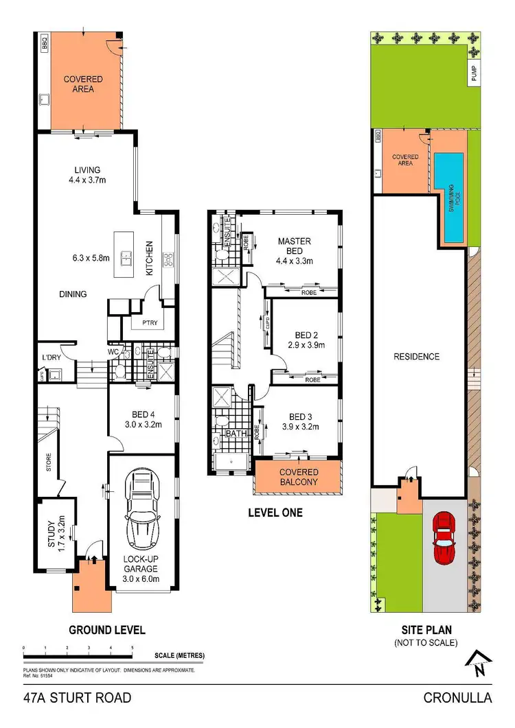 Floorplan of Homely semi-detached listing, 47a Sturt Road, Cronulla NSW 2230
