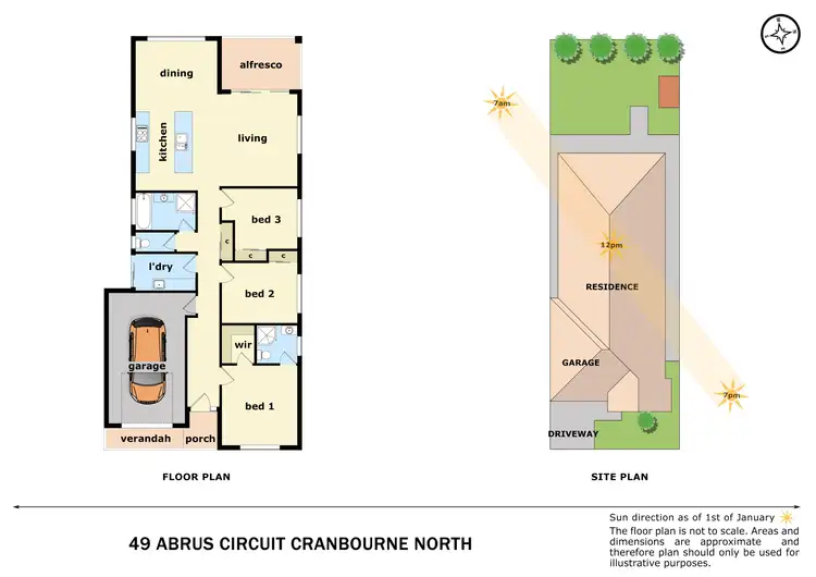 Floorplan of Homely house listing, 49 Abrus Circuit, Cranbourne North VIC 3977