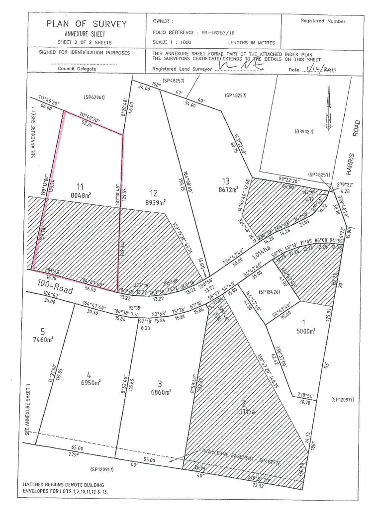 Floorplan of Homely land listing, 31 Harris Road, Stony Rise TAS 7310