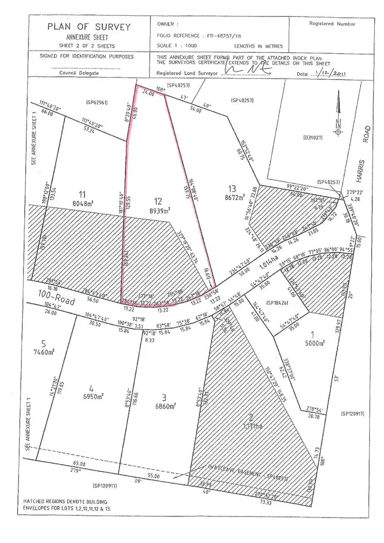 Floorplan of Homely land listing, 29 Harris Road, Stony Rise TAS 7310