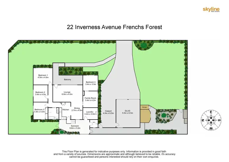 Floorplan of Homely house listing, 22 Inverness Avenue, Frenchs Forest NSW 2086
