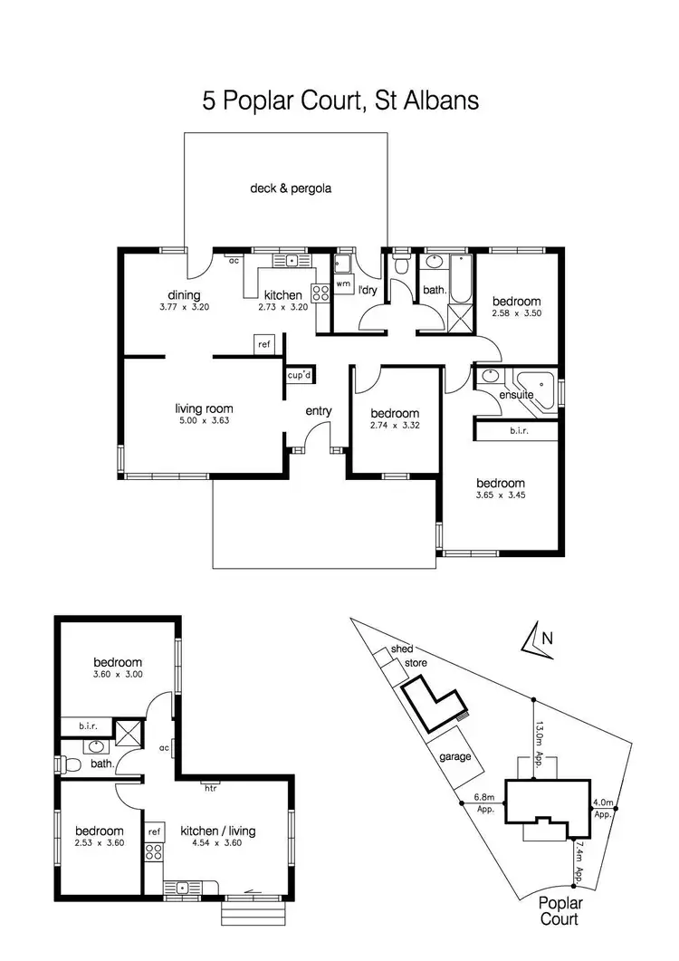 Floorplan of Homely house listing, 5 Poplar Court, St Albans VIC 3021