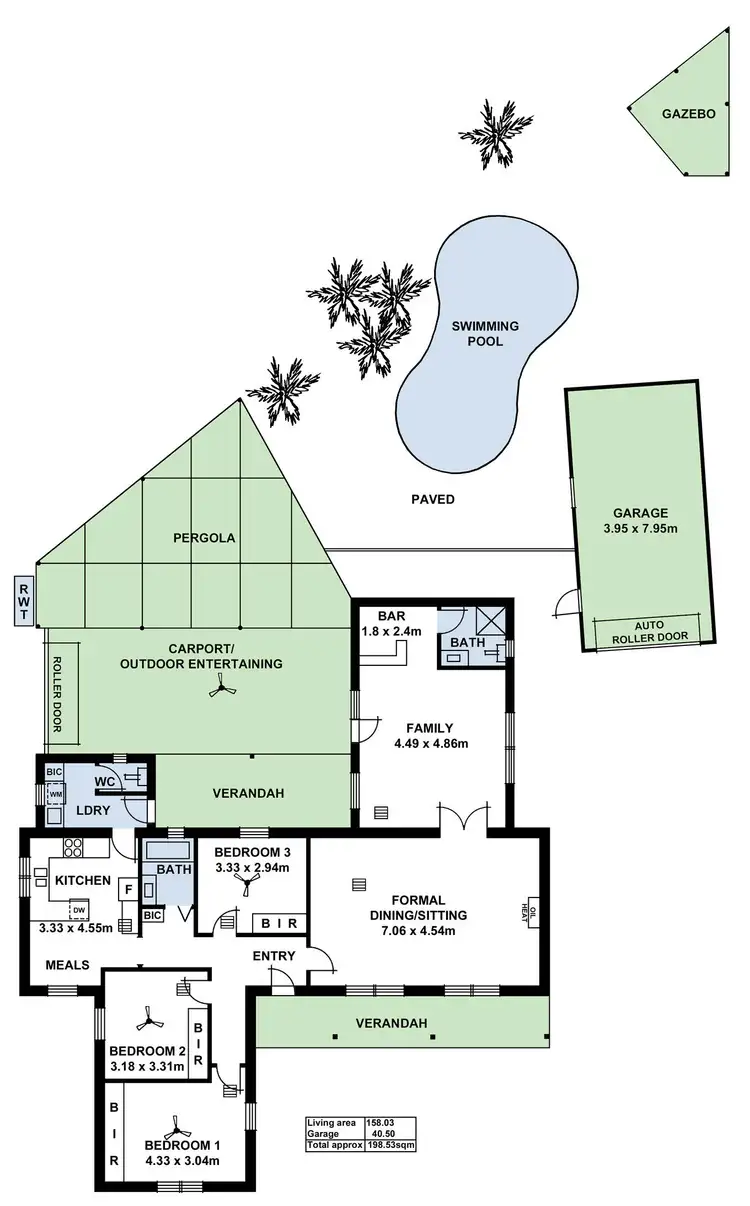 Floorplan of Homely house listing, 77 Sandison Terrace, Novar Gardens SA 5040