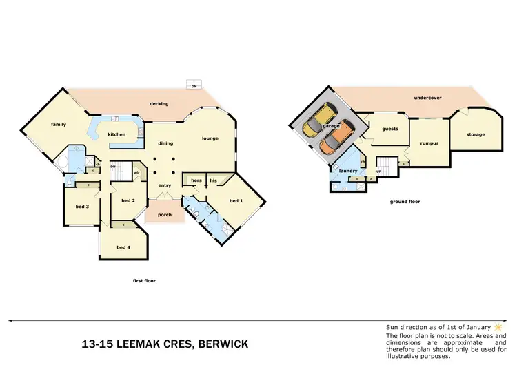 Floorplan of Homely house listing, 13-15 Leemak Crescent, Berwick VIC 3806