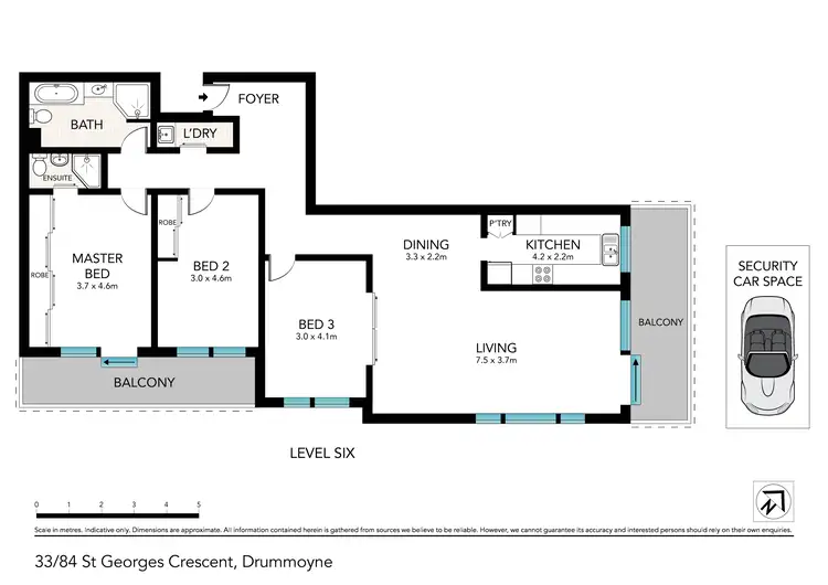 Floorplan of Homely apartment listing, 33/84 St Georges Crescent, Drummoyne NSW 2047