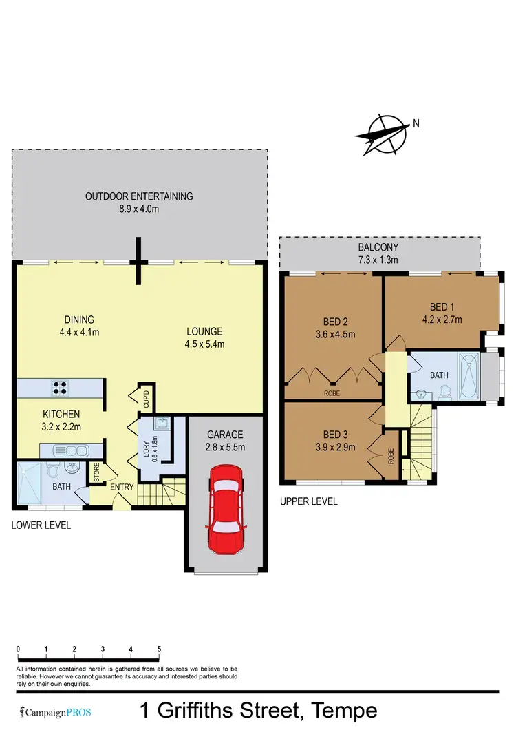 Floorplan of Homely house listing, 1 Griffiths Street, Tempe NSW 2044