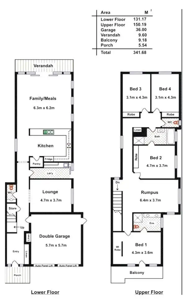 Floorplan of Homely house listing, 45B Angas Avenue, Vale Park SA 5081