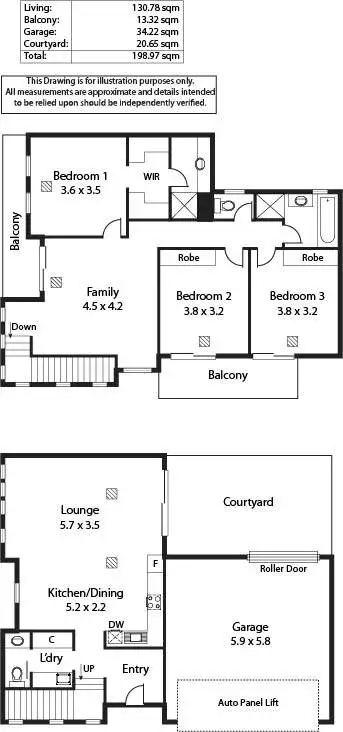 Floorplan of Homely house listing, 1 Hardy Walk, Lightsview SA 5085