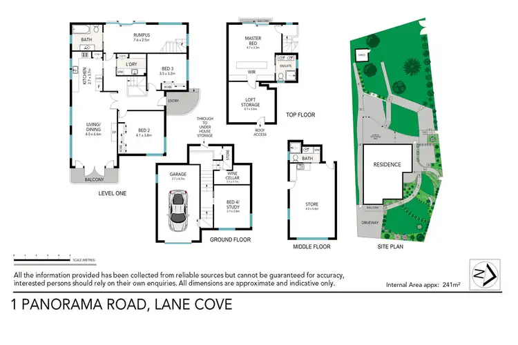 Floorplan of Homely house listing, 1 Panorama Road, Lane Cove NSW 2066