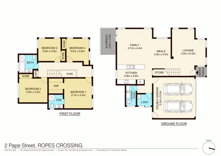 Floorplan of Homely house listing, 2 Pape Street, Ropes Crossing NSW 2760