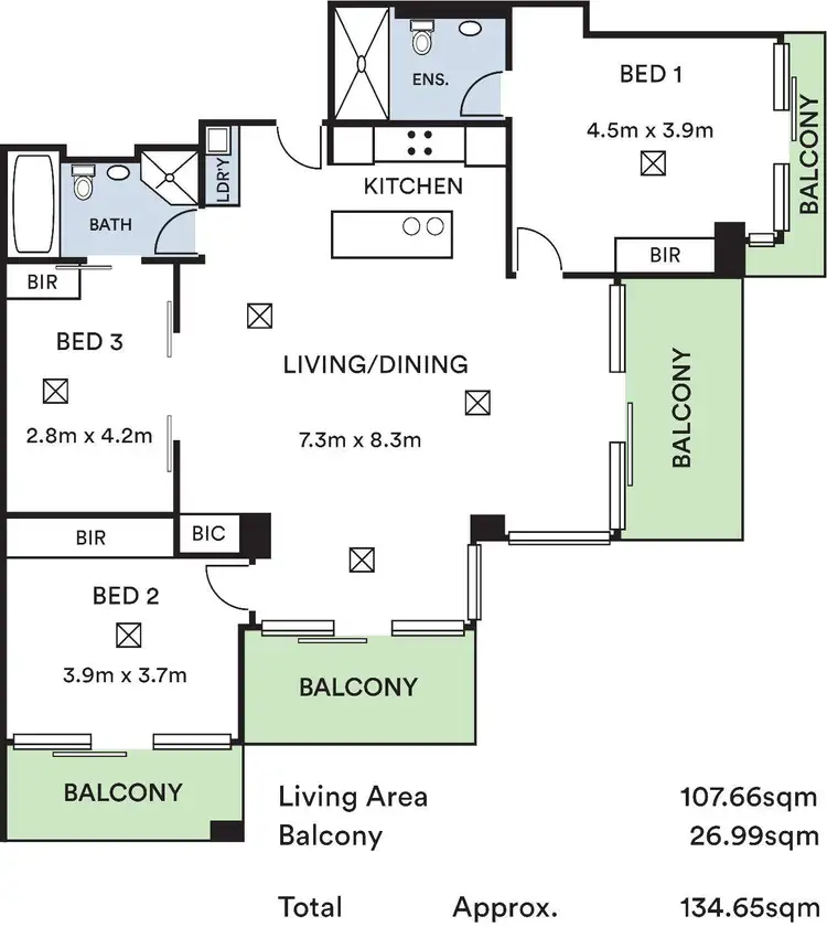 Floorplan of Homely apartment listing, 727/29 Colley Terrace, Glenelg SA 5045