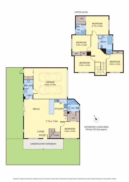Floorplan of Homely townhouse listing, 1/110 Hilton Street, Glenroy VIC 3046