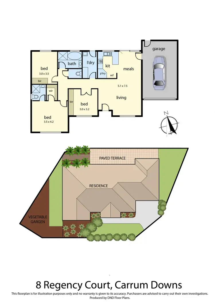 Floorplan of Homely house listing, 8 Regency Court, Carrum Downs VIC 3201