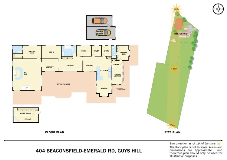 Floorplan of Homely house listing, 404 Beaconsfield Emerald Road, Guys Hill VIC 3807