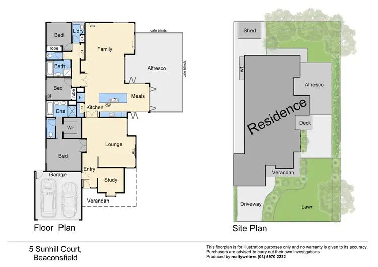 Floorplan of Homely house listing, 5 Sunhill Court, Beaconsfield VIC 3807