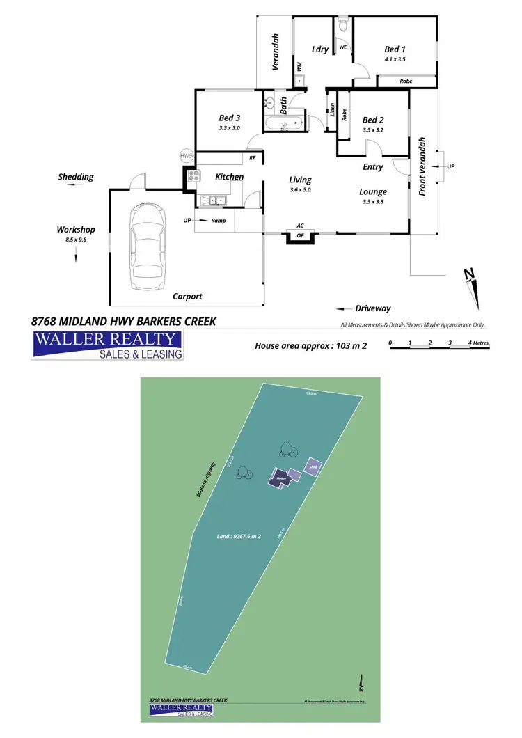 Floorplan of Homely house listing, 8768 Midland Highway, Barkers Creek VIC 3451