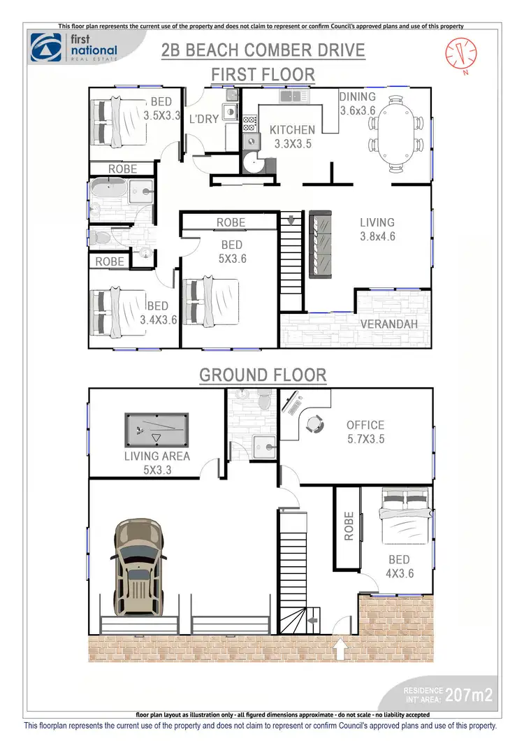 Floorplan of Homely house listing, 2B Beachcomber Drive, Byron Bay NSW 2481