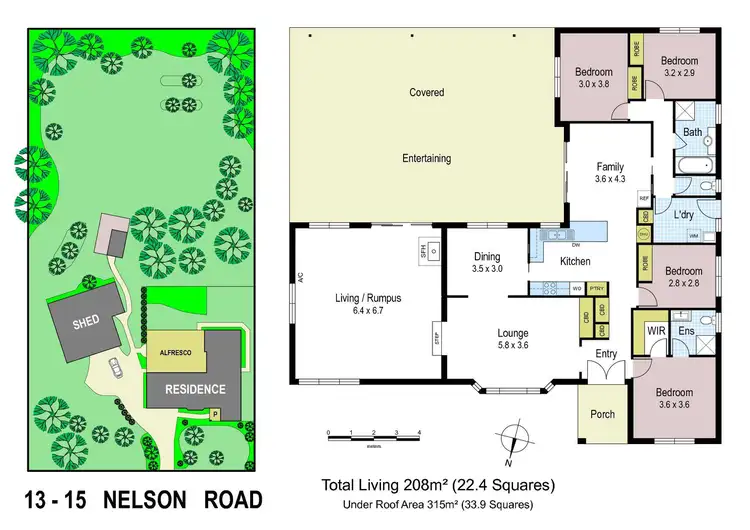 Floorplan of Homely house listing, 13-15 Nelson Road, Trafalgar VIC 3824