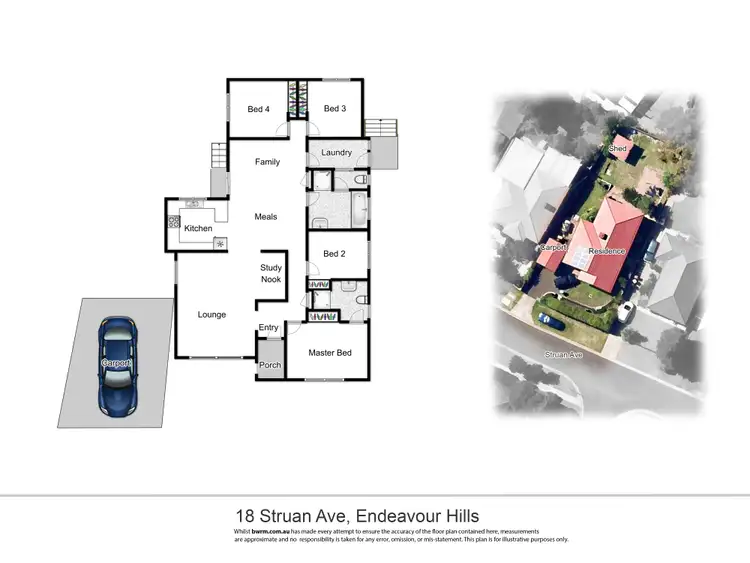 Floorplan of Homely house listing, 18 Struan Avenue, Endeavour Hills VIC 3802