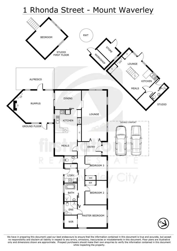 Floorplan of Homely house listing, 1 Rhonda Street, Mount Waverley VIC 3149