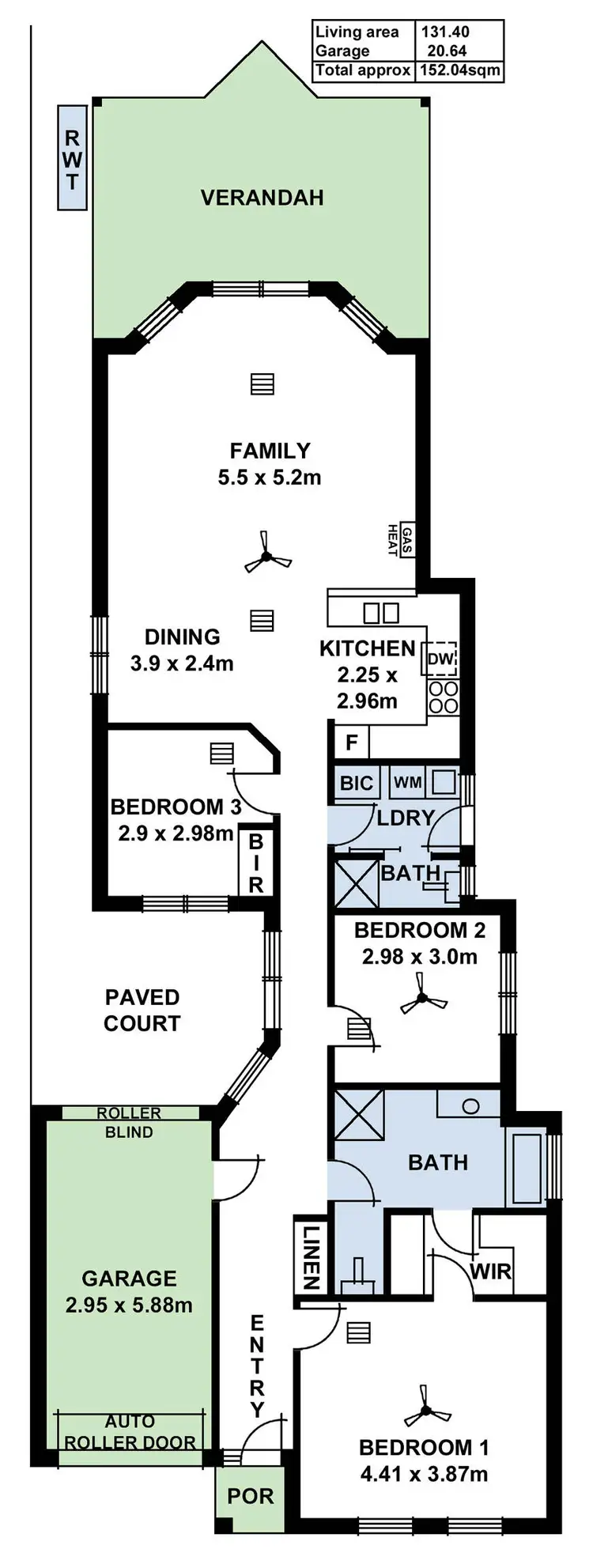 Floorplan of Homely house listing, 44B Barons Street, Tranmere SA 5073