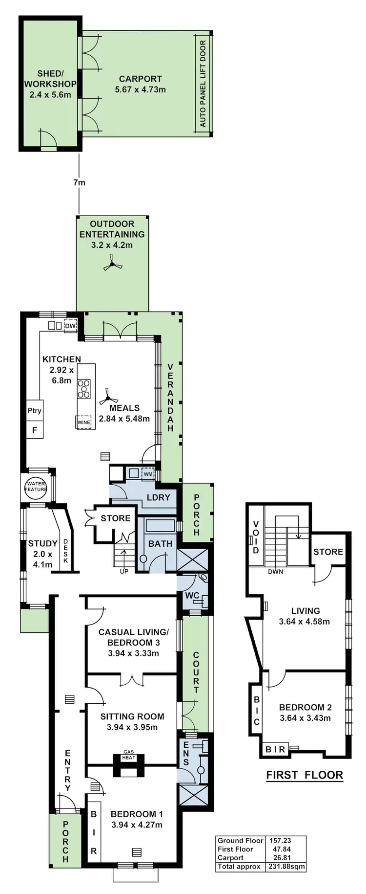 Floorplan of Homely house listing, 129 Kenilworth Road, Parkside SA 5063