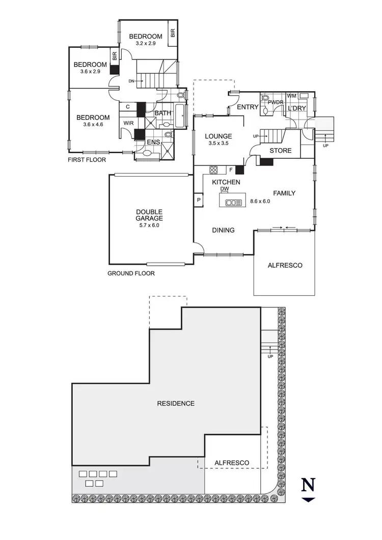 Floorplan of Homely townhouse listing, 6/22 Powers Street, Donvale VIC 3111