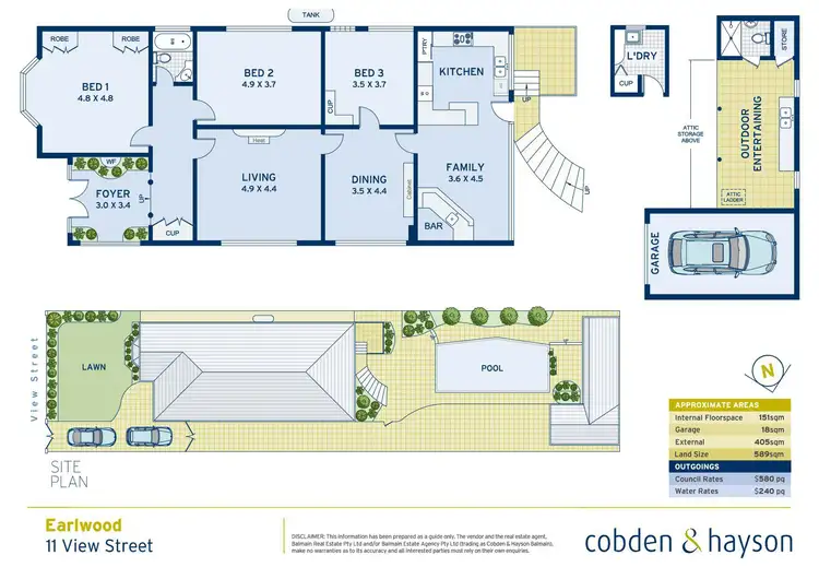 Floorplan of Homely house listing, 11 View Street, Earlwood NSW 2206