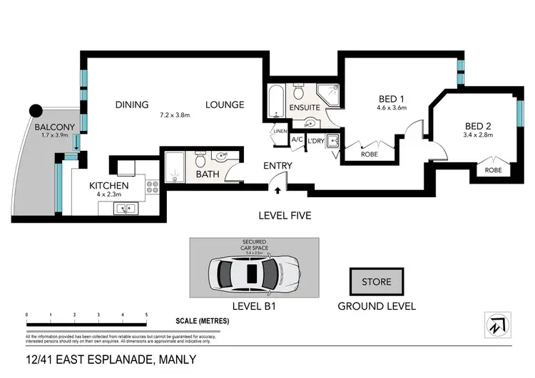 Floorplan of Homely apartment listing, 12/41 East Esplanade, Manly NSW 2095