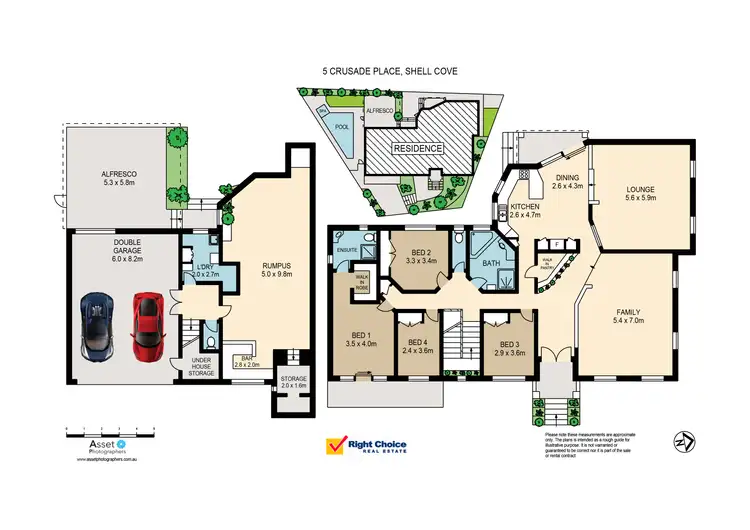 Floorplan of Homely house listing, 5 Crusade Place, Shell Cove NSW 2529